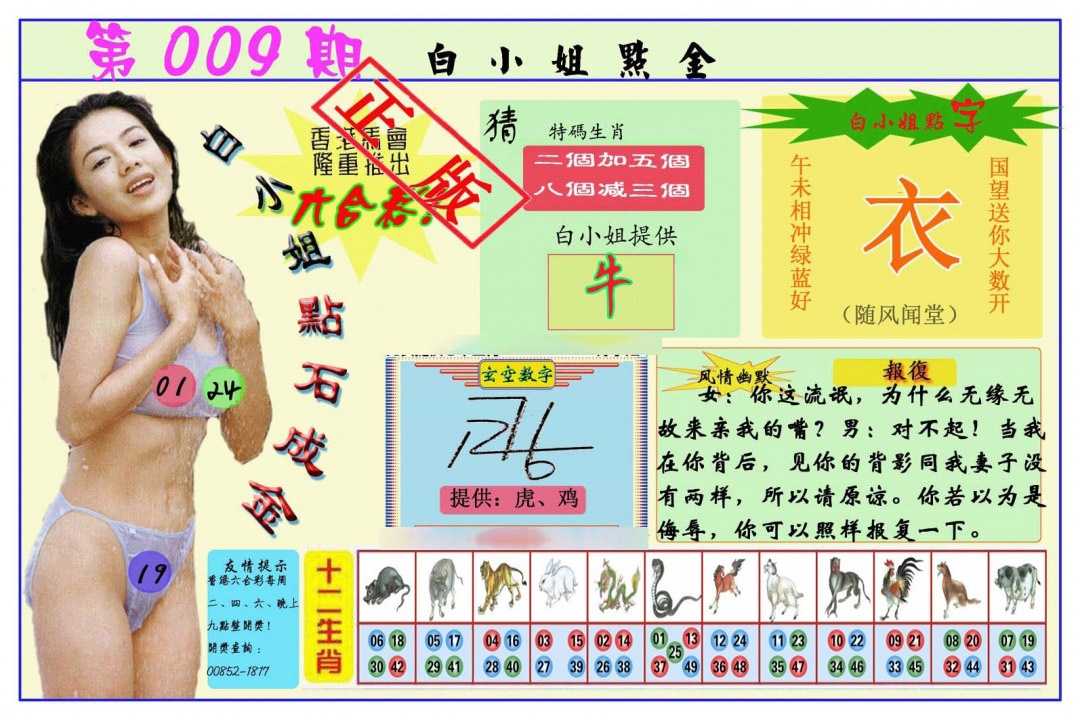 009期白小姐点金[图]