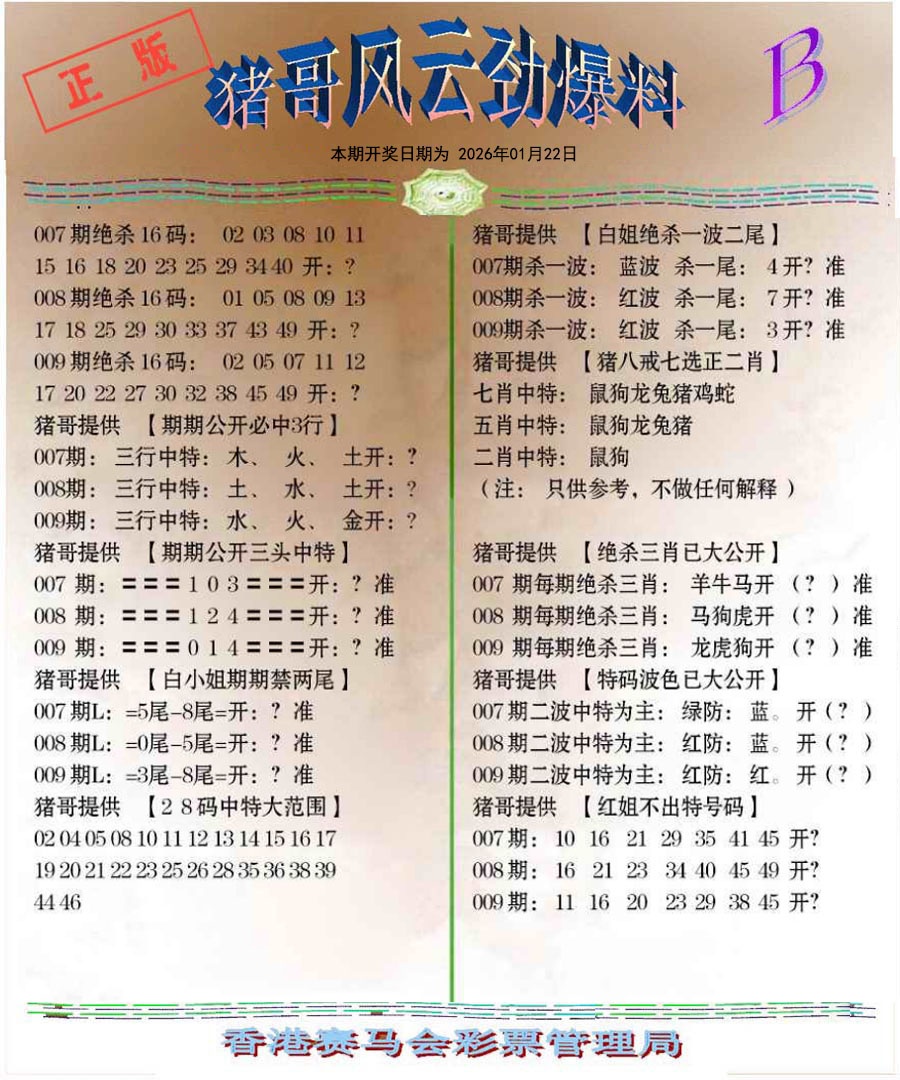 009期猪哥风云劲爆料B[图]