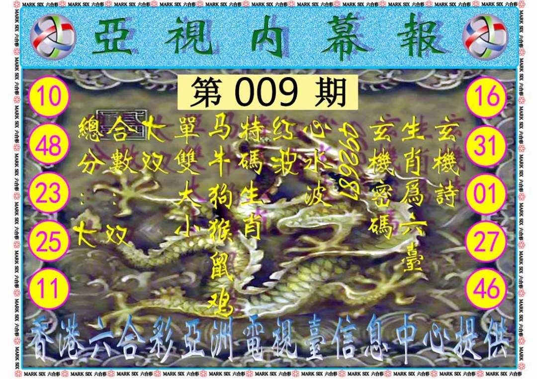 009期亚视内幕报[图]