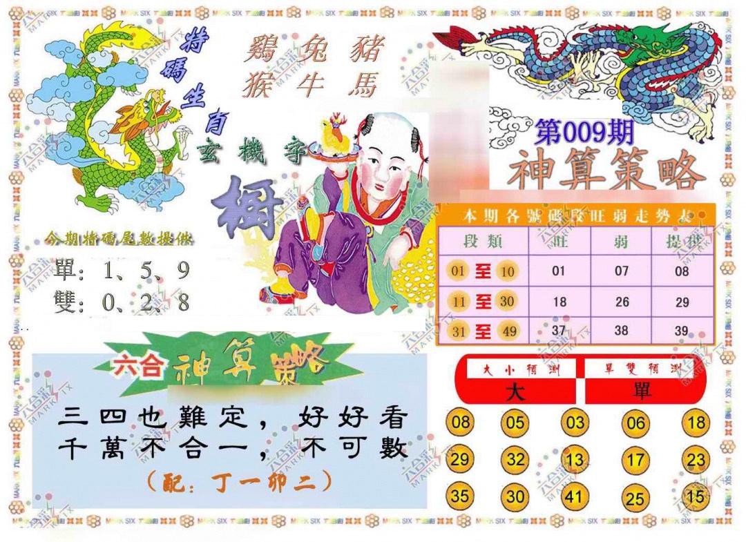 009期神算策略[图]