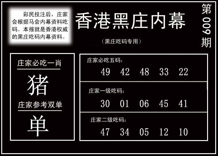 009期香港黑庄内幕[图]