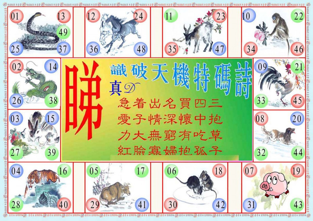 009期识破天机B版[图]