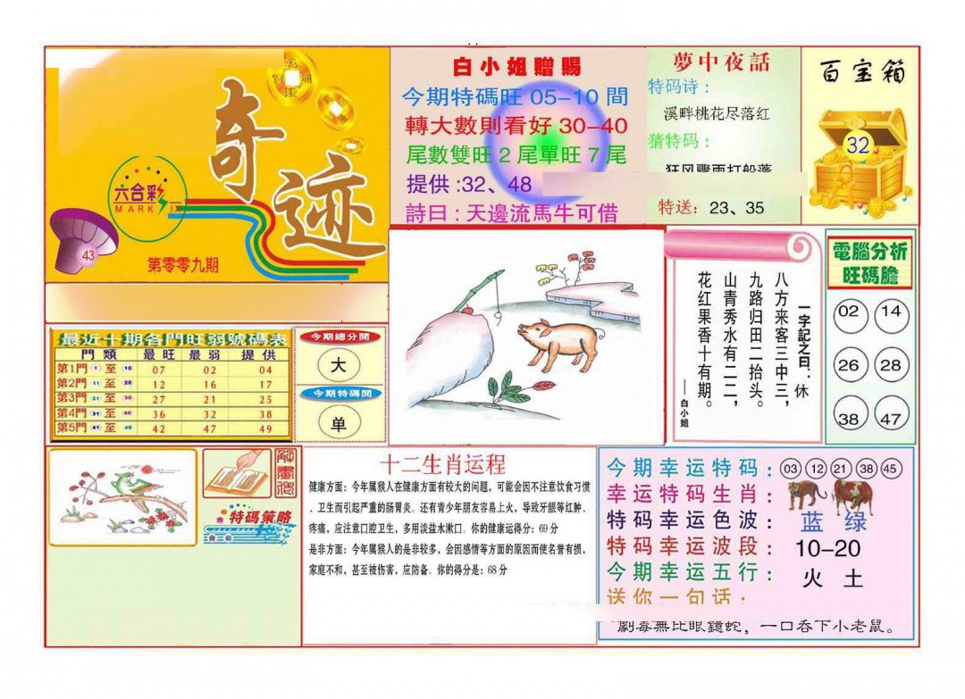 009期马经奇迹A(新图推荐)[图]