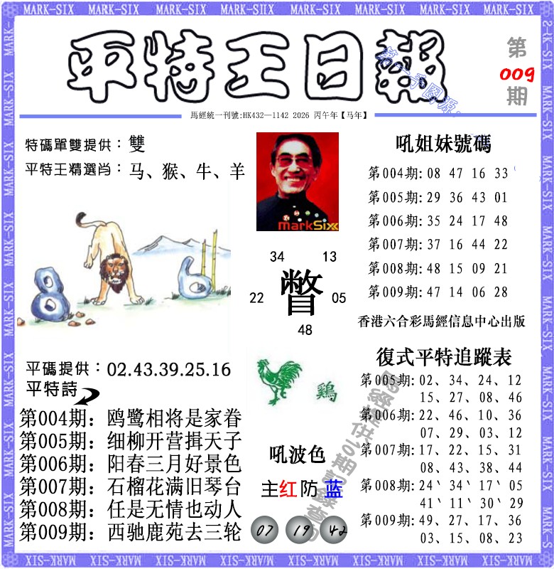 009期平特王日报（荐）[图]
