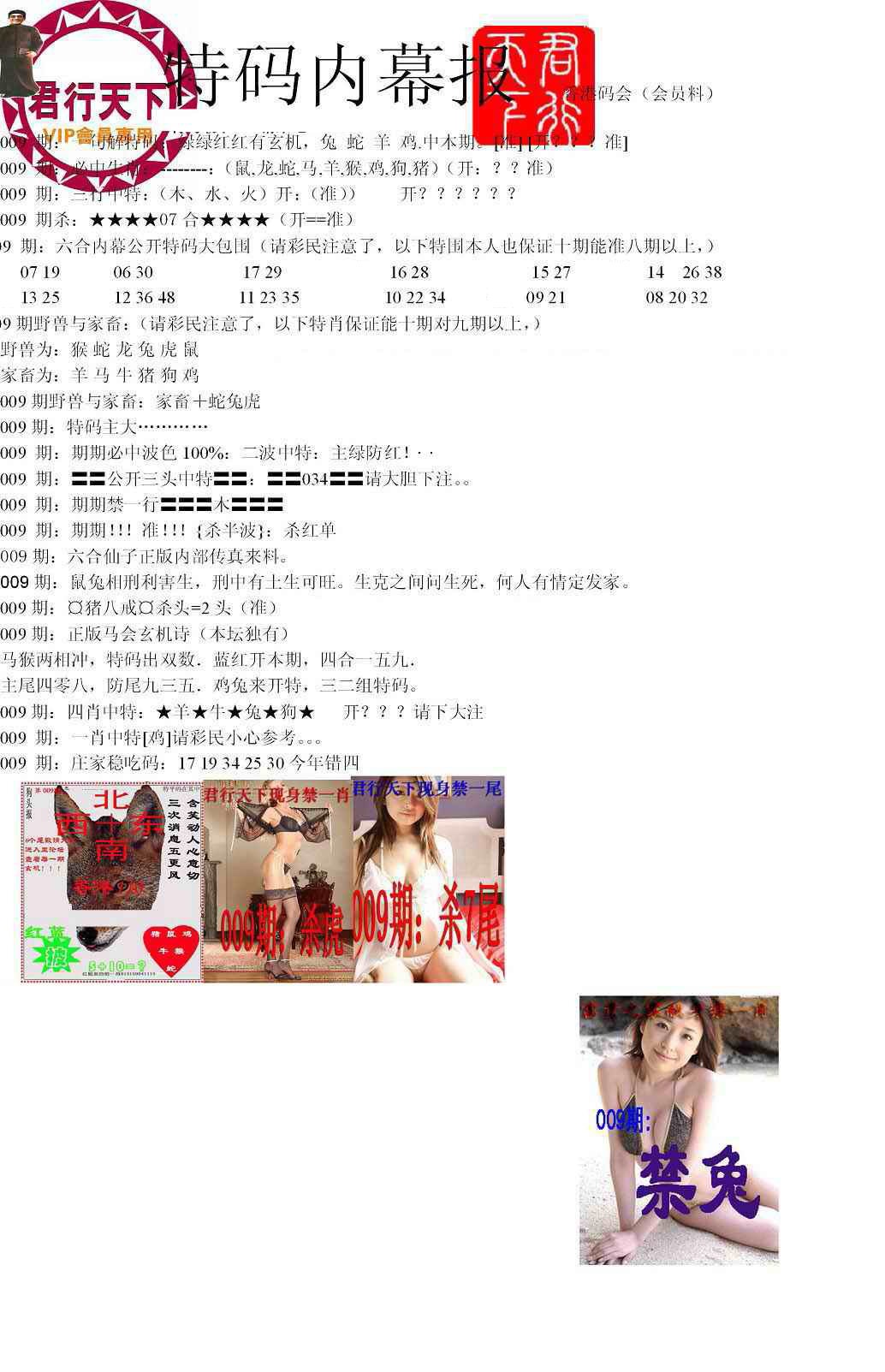 009期特码内幕报[图]