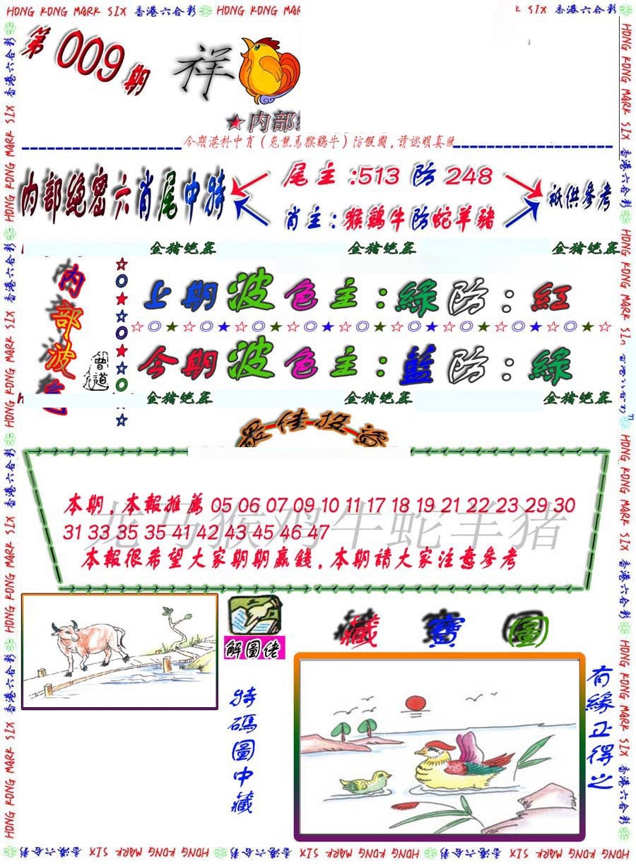 009期金鼠绝密图[图]