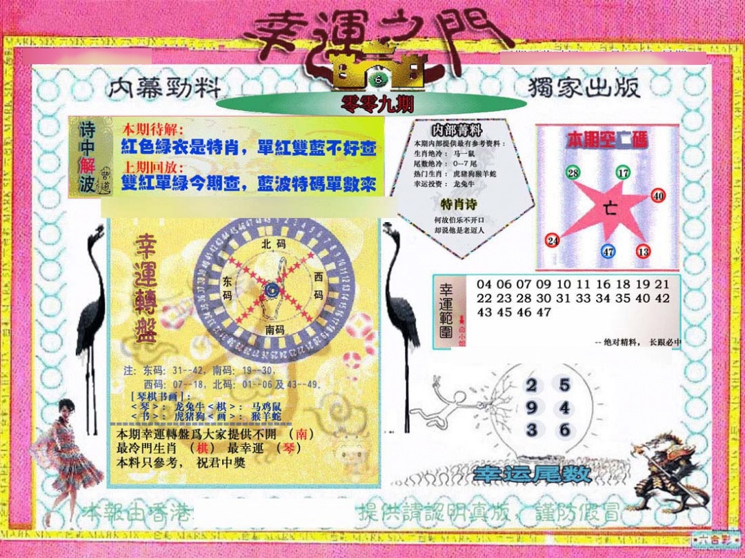 009期幸运之门[图]
