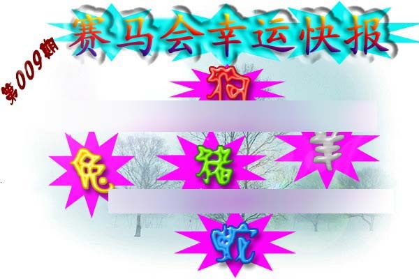 009期赛马会幸运快报[图]