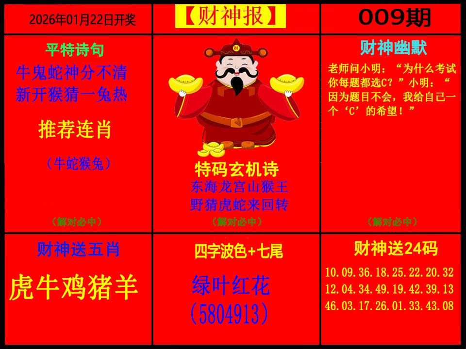 009期财神报[图]